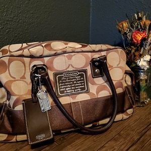 Vintage Coach Overnight Shoulder Bag